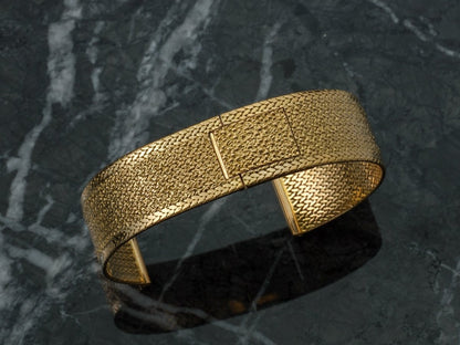 18mm 18k Gold Milanaise Watch Bracelet 1950s Strap / Bracelet