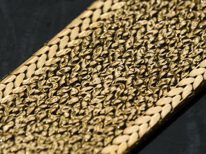 18mm 18k Gold Milanaise Watch Bracelet 1950s Strap / Bracelet