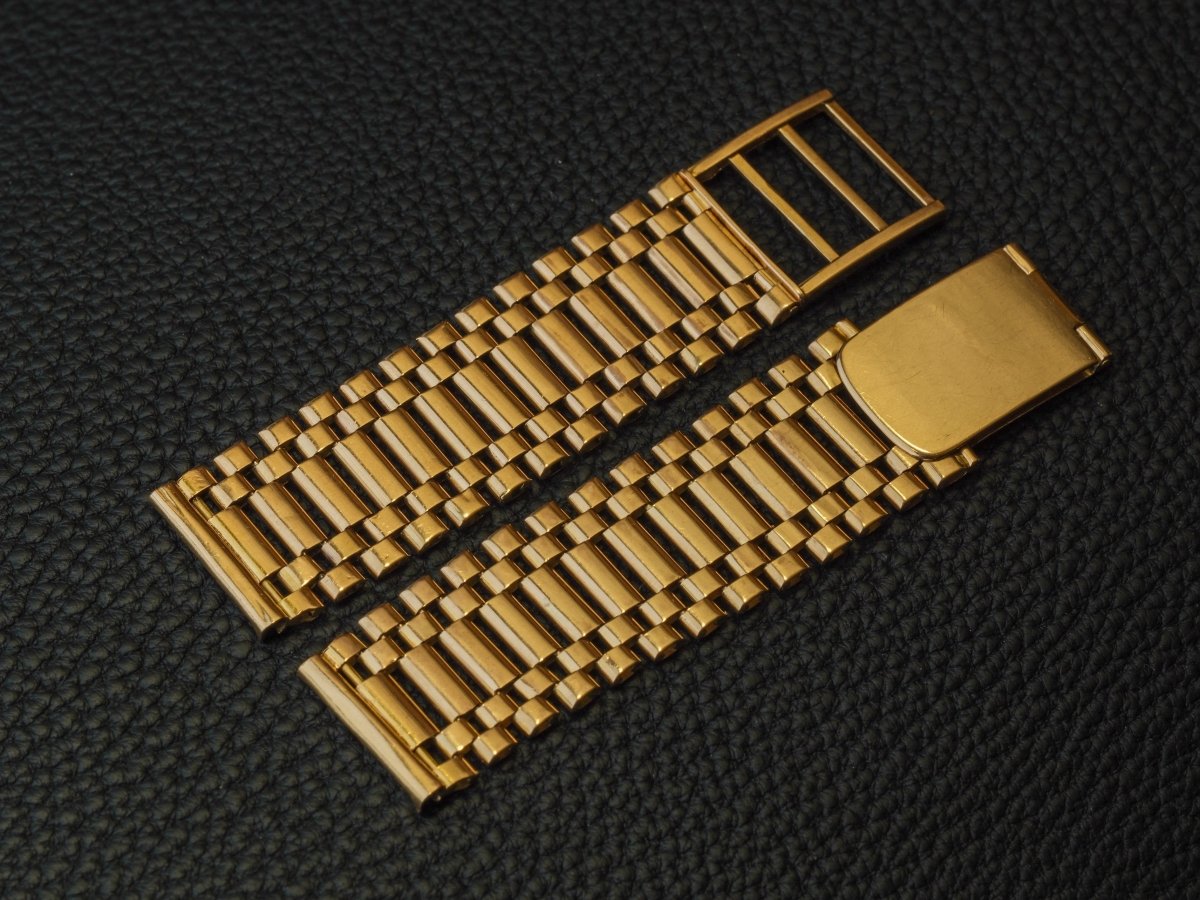 18mm 18k Gold Watch Bracelet 1940s Strap / Bracelet