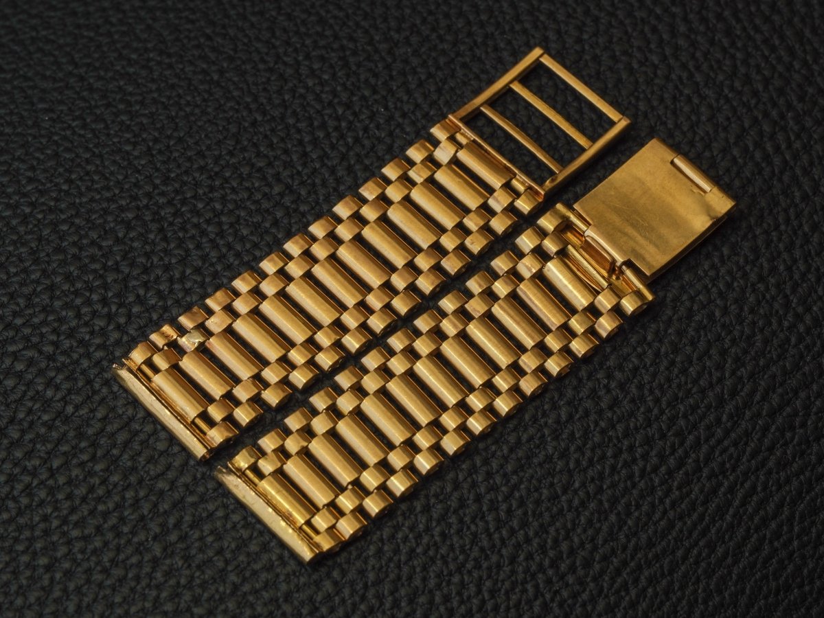 18mm 18k Gold Watch Bracelet 1940s Strap / Bracelet