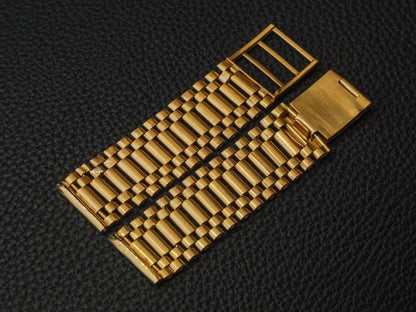 18mm 18k Gold Watch Bracelet 1940s Strap / Bracelet