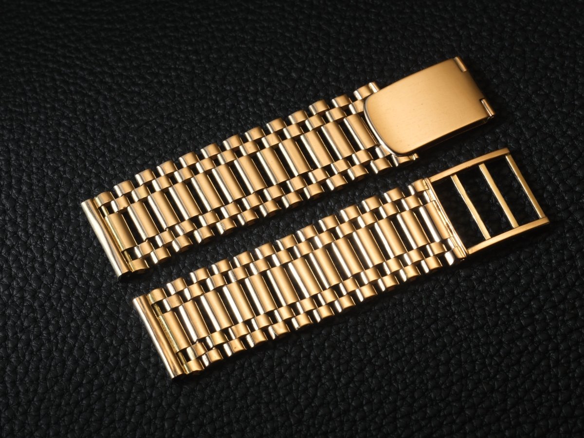 18mm 18k Gold Watch Bracelet 1940s