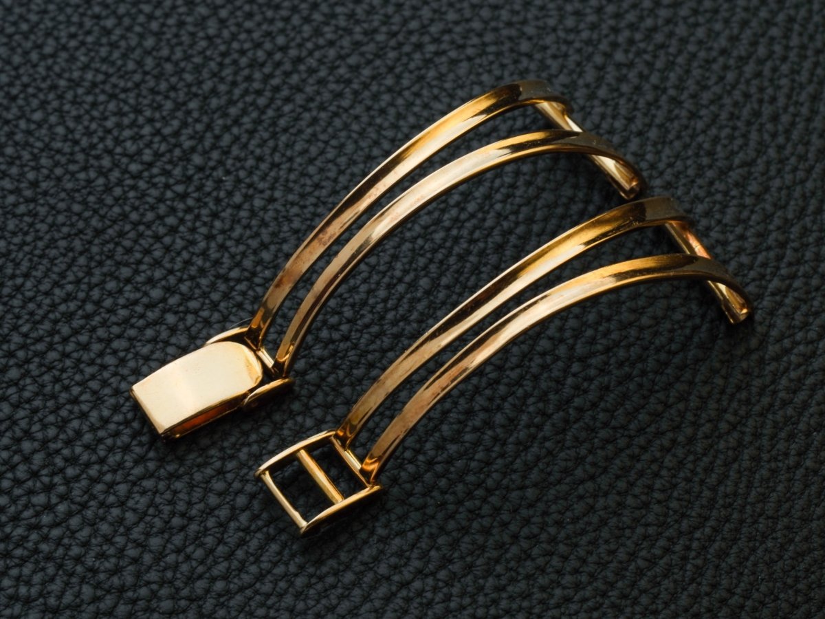 18mm 18k Gold Watch Bracelet Cuff Strap / Bracelet