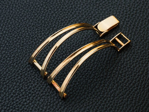 18mm 18k Gold Watch Bracelet Cuff