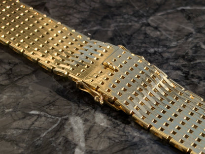 19 mm 18k Gold Vintage Watch Bracelet Made in Sweden 1979 Strap / Bracelet