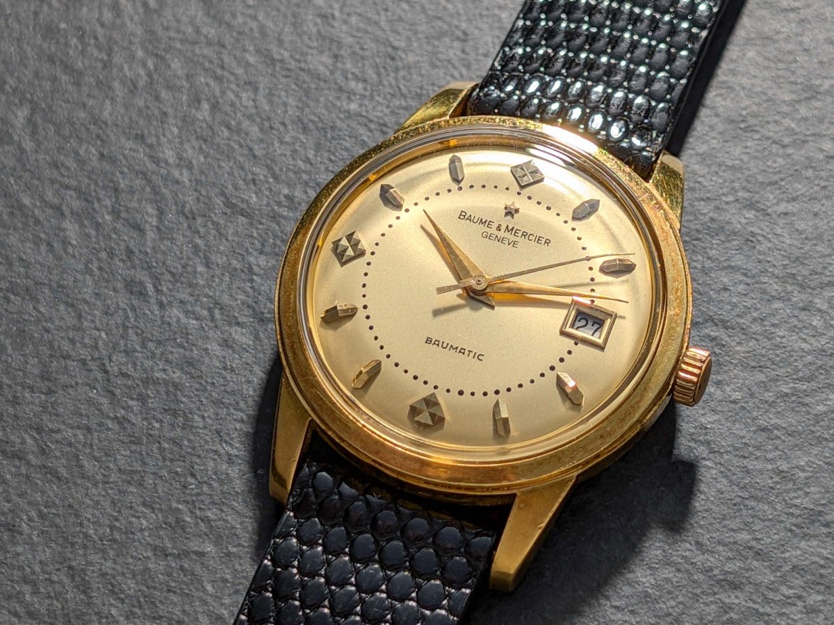 1950s Baume & Mercier Baumatic - 18k Gold - Felsa 692