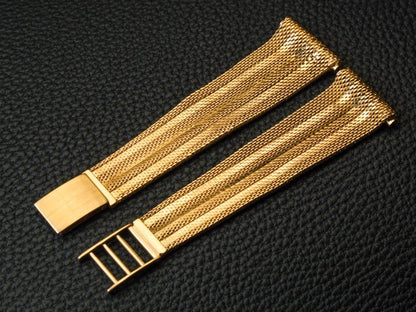 20mm 18k Gold Milanaise Watch Bracelet Made in italy Strap / Bracelet