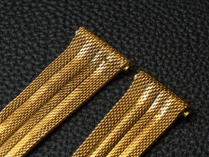 20mm 18k Gold Milanaise Watch Bracelet Made in italy Strap / Bracelet