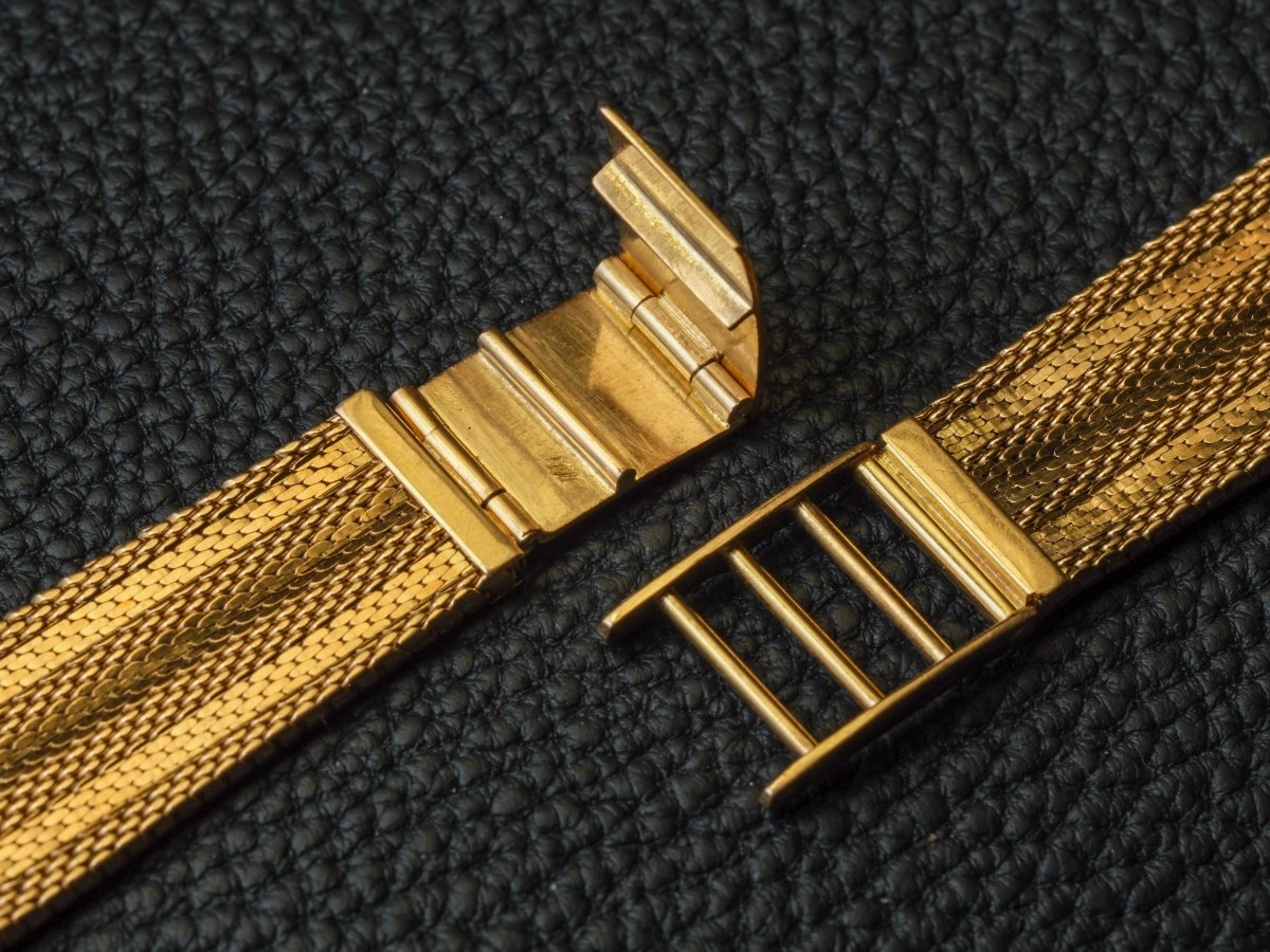 20mm 18k Gold Milanaise Watch Bracelet Made in italy Strap / Bracelet
