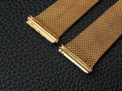 20mm 18k Gold Milanaise Watch Bracelet Made in italy Strap / Bracelet