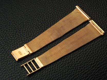 20mm 18k Gold Milanaise Watch Bracelet Made in italy Strap / Bracelet