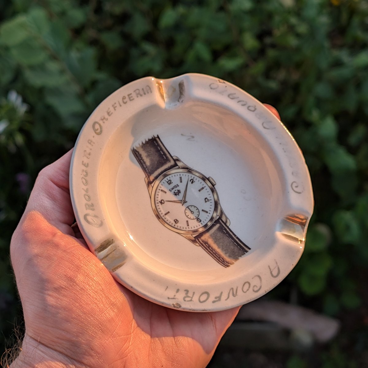 Ashtray A. Conforti Orologeria Oreficeria Castell‘ Arquato Collectible