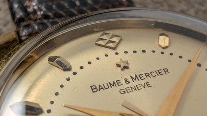 Baume & Mercier Baumatic 35 mm 18k Gold Watch - Felsa 692 - Date - 50s