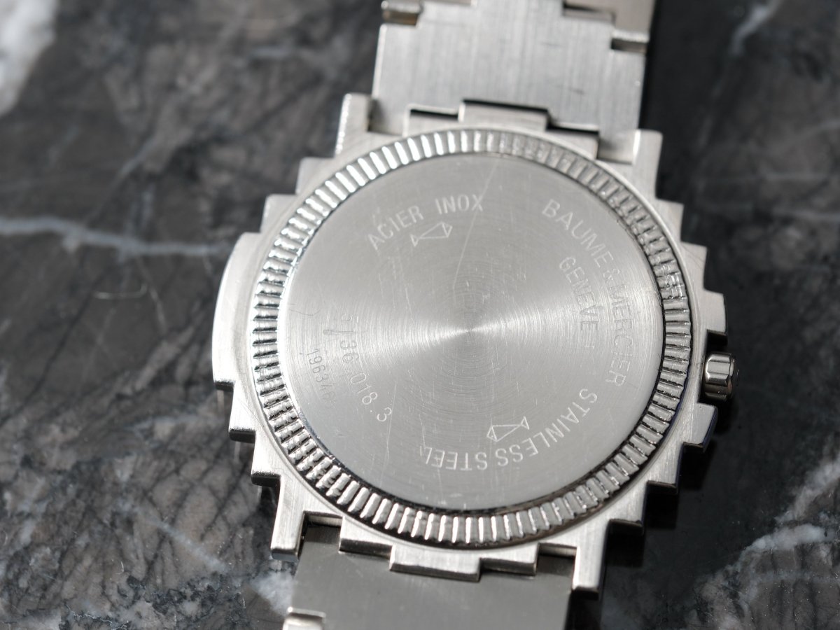 Baume & Mercier Mens Shogun Grey Dial Ref. 5136.018.3 Wristwatch