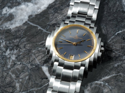 Baume & Mercier Mens Shogun Grey Dial Ref. 5136.018.3 Wristwatch