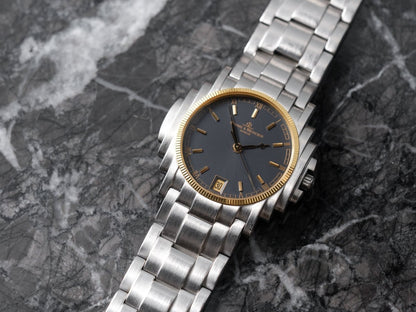 Baume & Mercier Mens Shogun Grey Dial Ref. 5136.018.3 Wristwatch