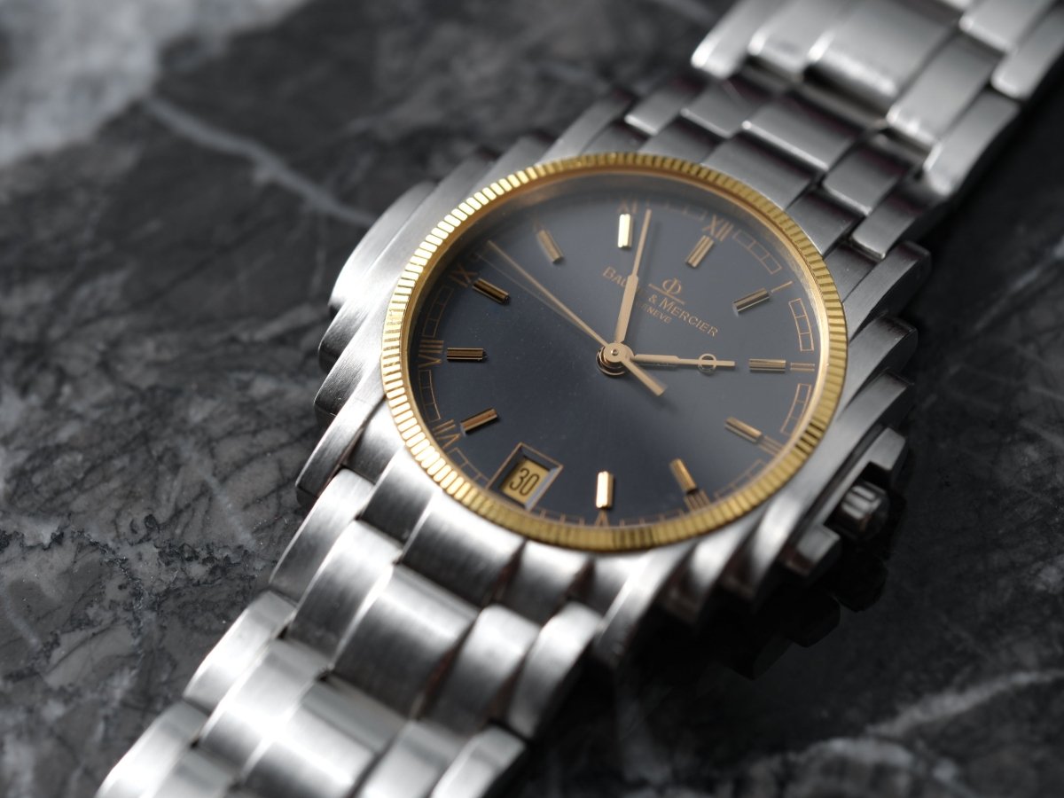 Baume & Mercier Mens Shogun Grey Dial Ref. 5136.018.3 Wristwatch