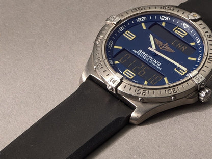 Breitling Aerospace Ref. E65062 Repetiton Minutes Blue Dial Wristwatch