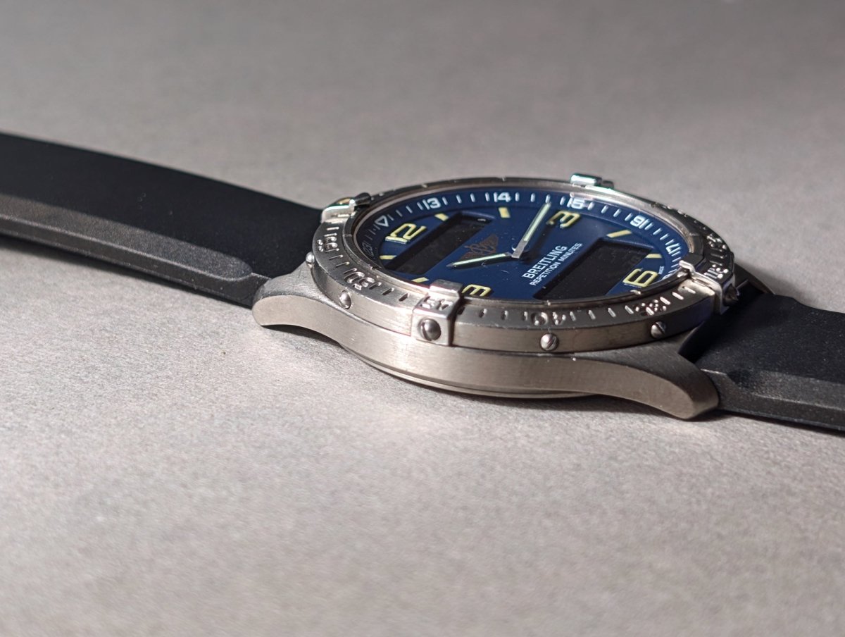 Breitling Aerospace Ref. E65062 Repetiton Minutes Blue Dial Wristwatch