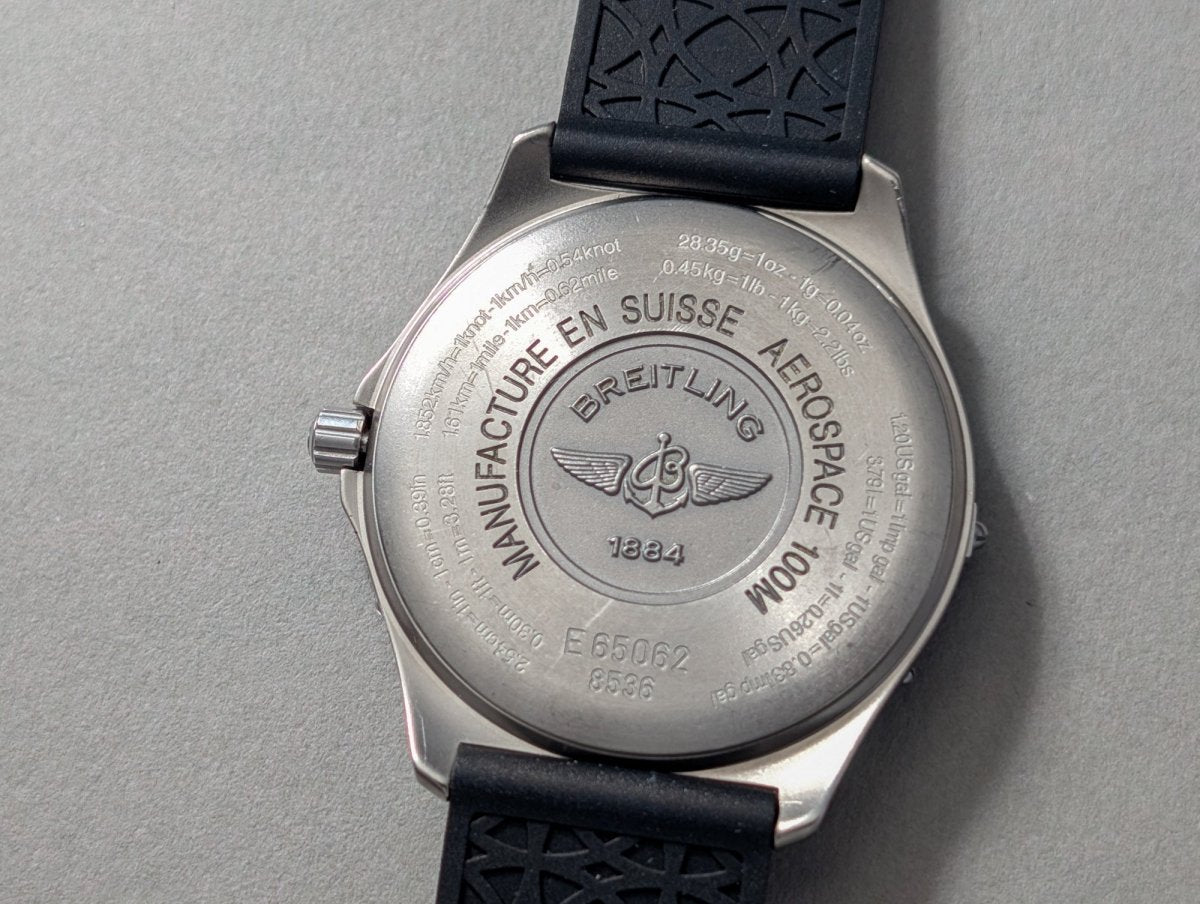 Breitling Aerospace Ref. E65062 Repetiton Minutes Blue Dial Wristwatch