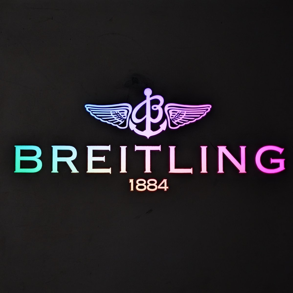 Breitling Dealer Light Sign 1980s Collectible
