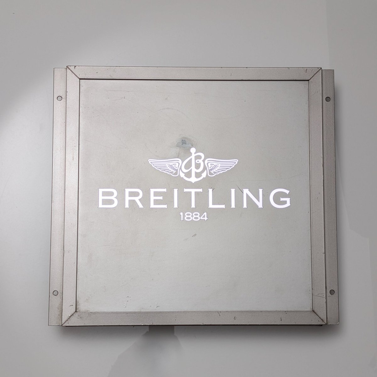 Breitling Dealer Light Sign 1980s Collectible