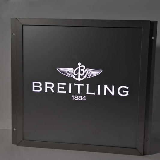 Breitling Dealer Light Sign 1980s Collectible
