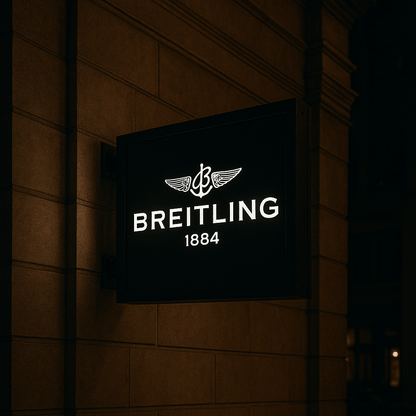 Breitling Dealer Light Sign 1980s Collectible