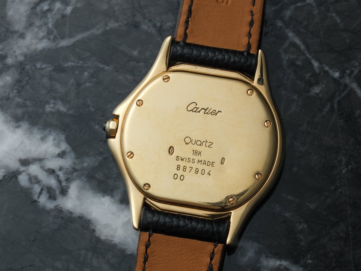 Cartier Cougar Panthere 18k Yellow Gold 33 mm Box Papers 887904 Wristwatch