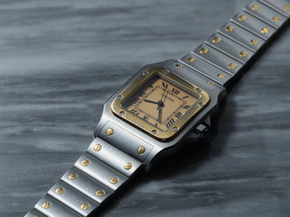 Cartier Santos Galbée Ref. 187901 Tropical Dial Wristwatch