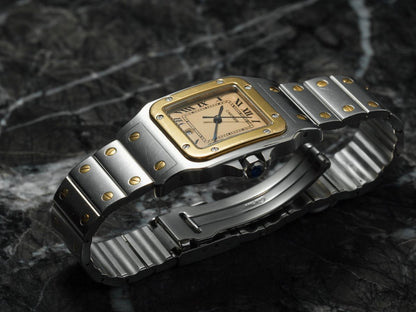 Cartier Santos Galbée Ref. 187901 Tropical Dial Wristwatch