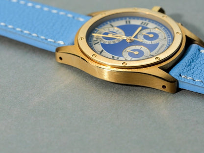 Cartier Santos Ronde Chronograph Date 18k Yellow Gold W15078G 1500 0 Wristwatch