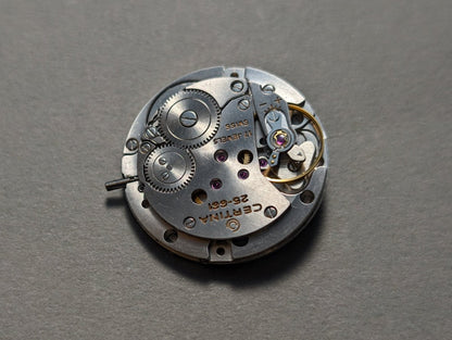 Certina 25 - 661 Caliber Watch Movement Manual Wind Spare Part
