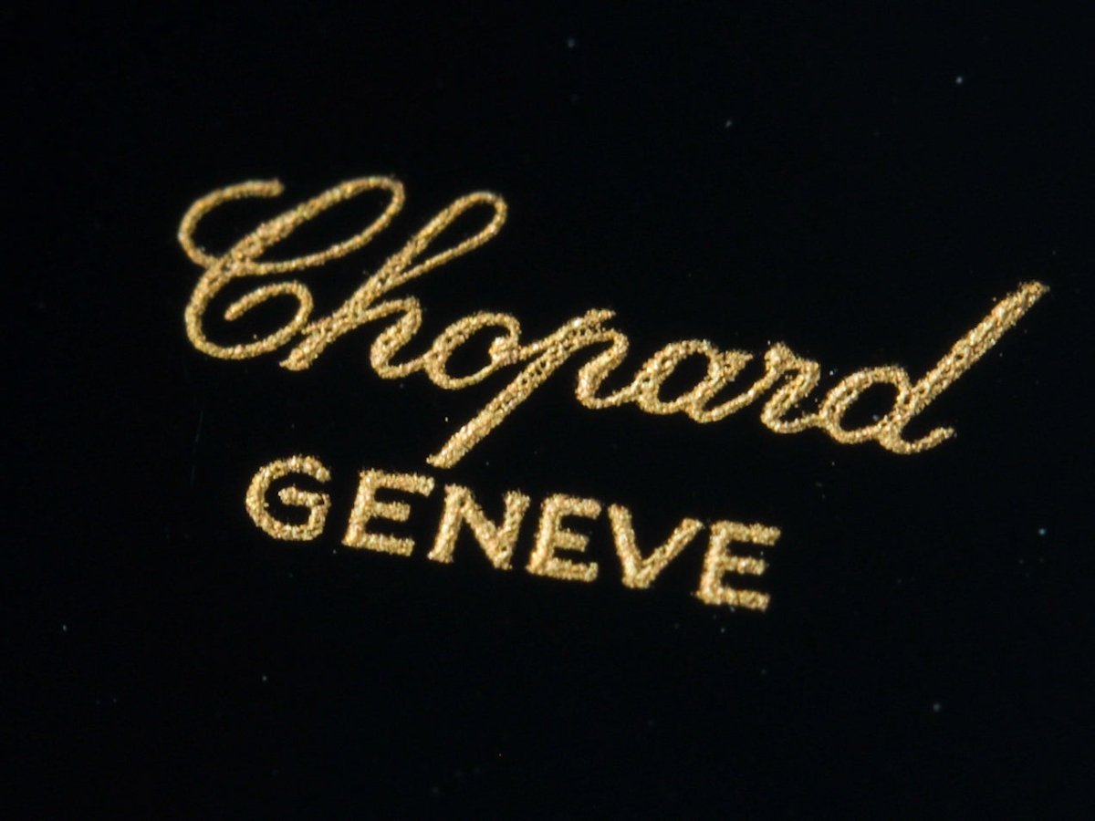 Chopard 2082-1 18k Gold Black Dial Automatic Watch
