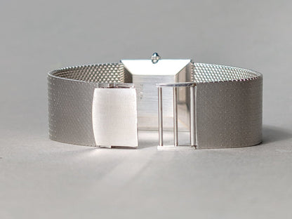 Chopard Gondolo Rectangular 18k White Gold Lapis Lazuli Mosaic Dial 2013 1 Wristwatch