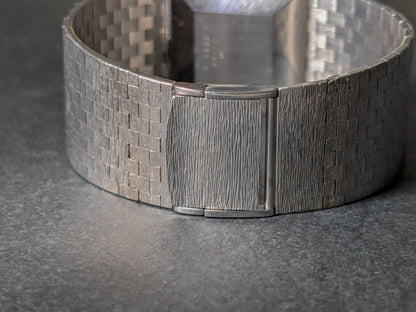 Chopard Lapis Lazuli Dial 18k White Gold Bark Finish 2013/1 Wristwatch