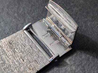 Chopard Lapis Lazuli Dial 18k White Gold Bark Finish 2013/1 Wristwatch