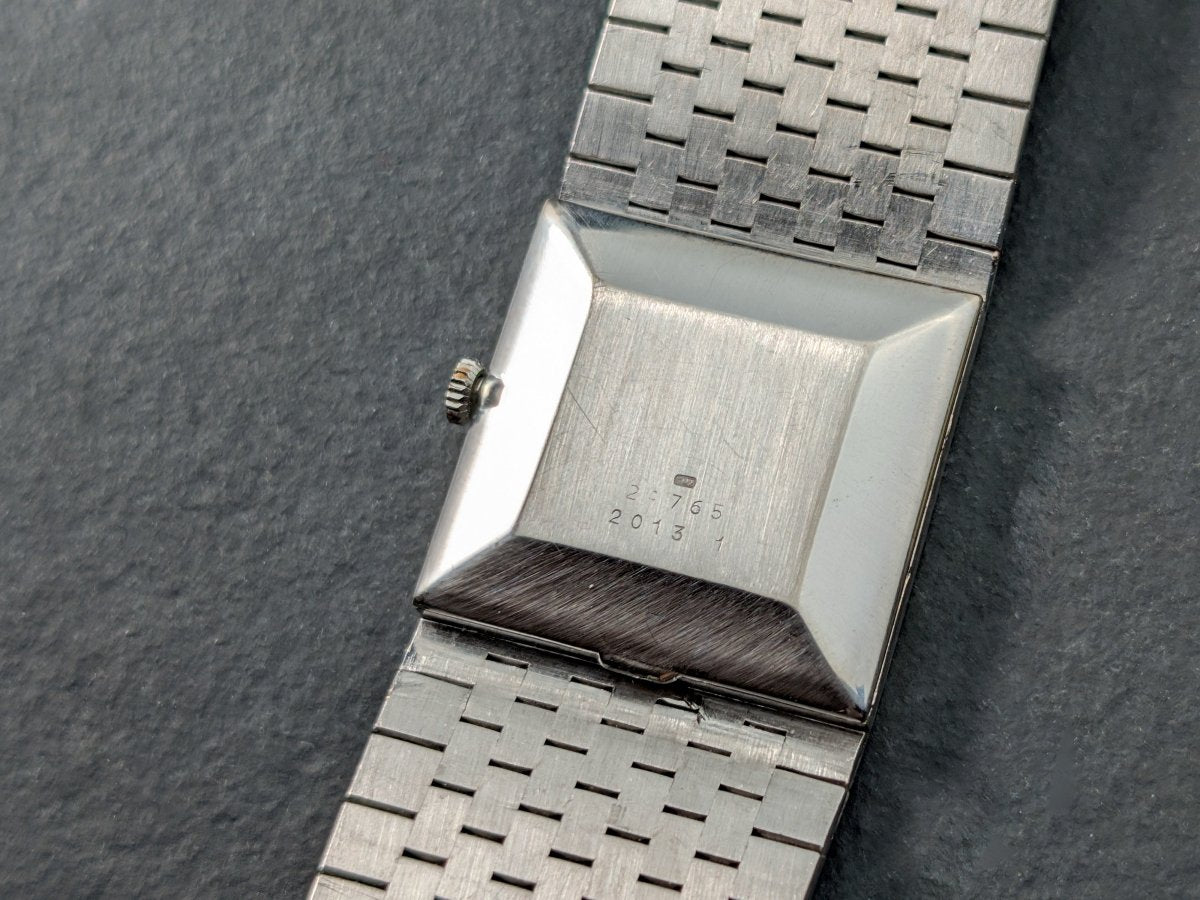 Chopard Lapis Lazuli Dial 18k White Gold Bark Finish 2013/1 Wristwatch