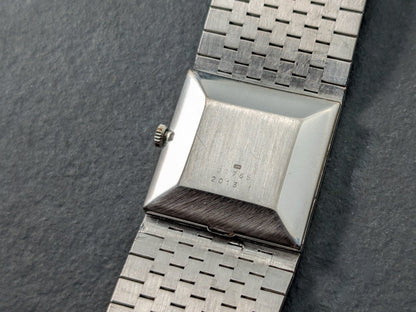 Chopard Lapis Lazuli Dial 18k White Gold Bark Finish 2013/1 Wristwatch