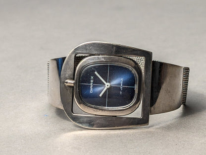 Diarex Silver Buckle Watch - Blue Dial Wristwatch