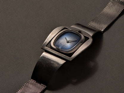 Diarex Silver Buckle Watch - Blue Dial Wristwatch