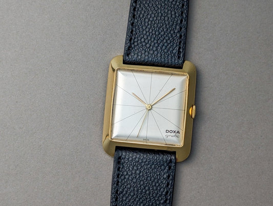 Doxa Grafic 18k Gold Manual Winding Watch