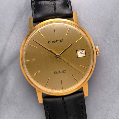 Dugena 14k Gold Dress Watch