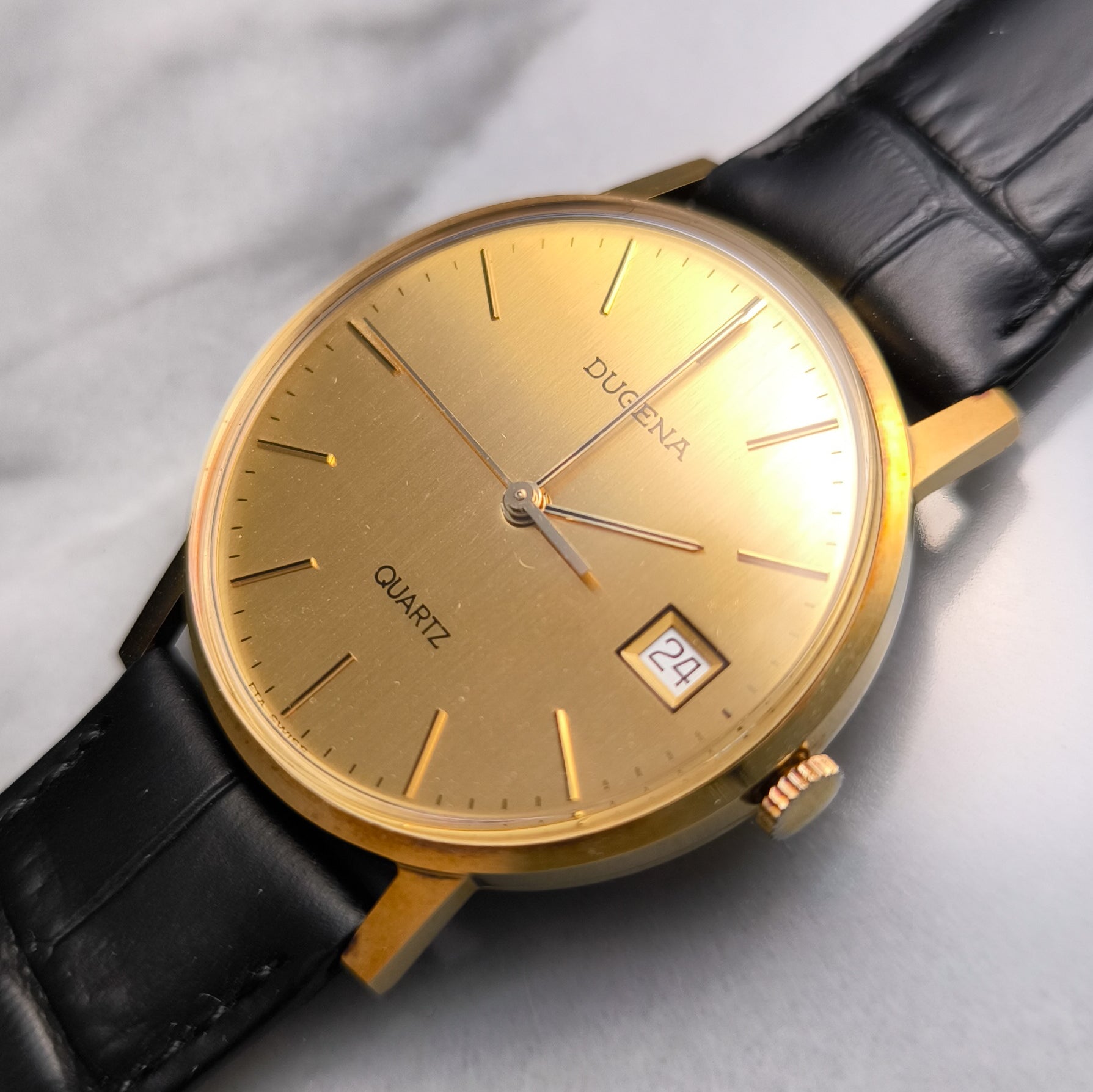 Dugena 14k Gold Dress Watch