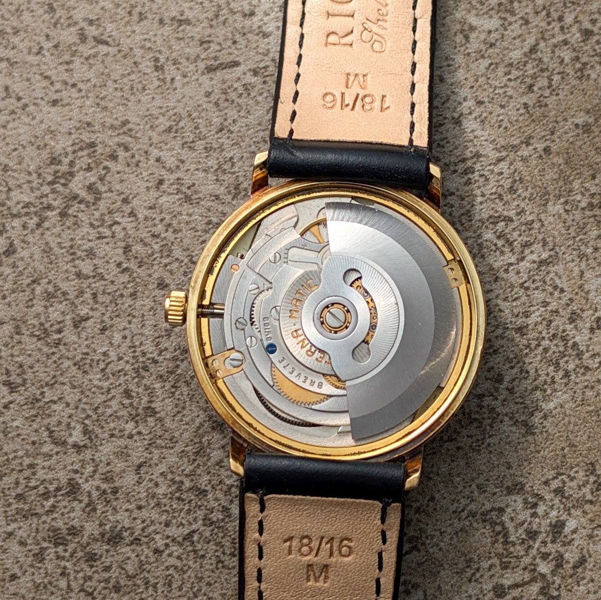 Eterna - Matic 1000 Ref. 645 VT - 14k Gold - Sunburst Dial