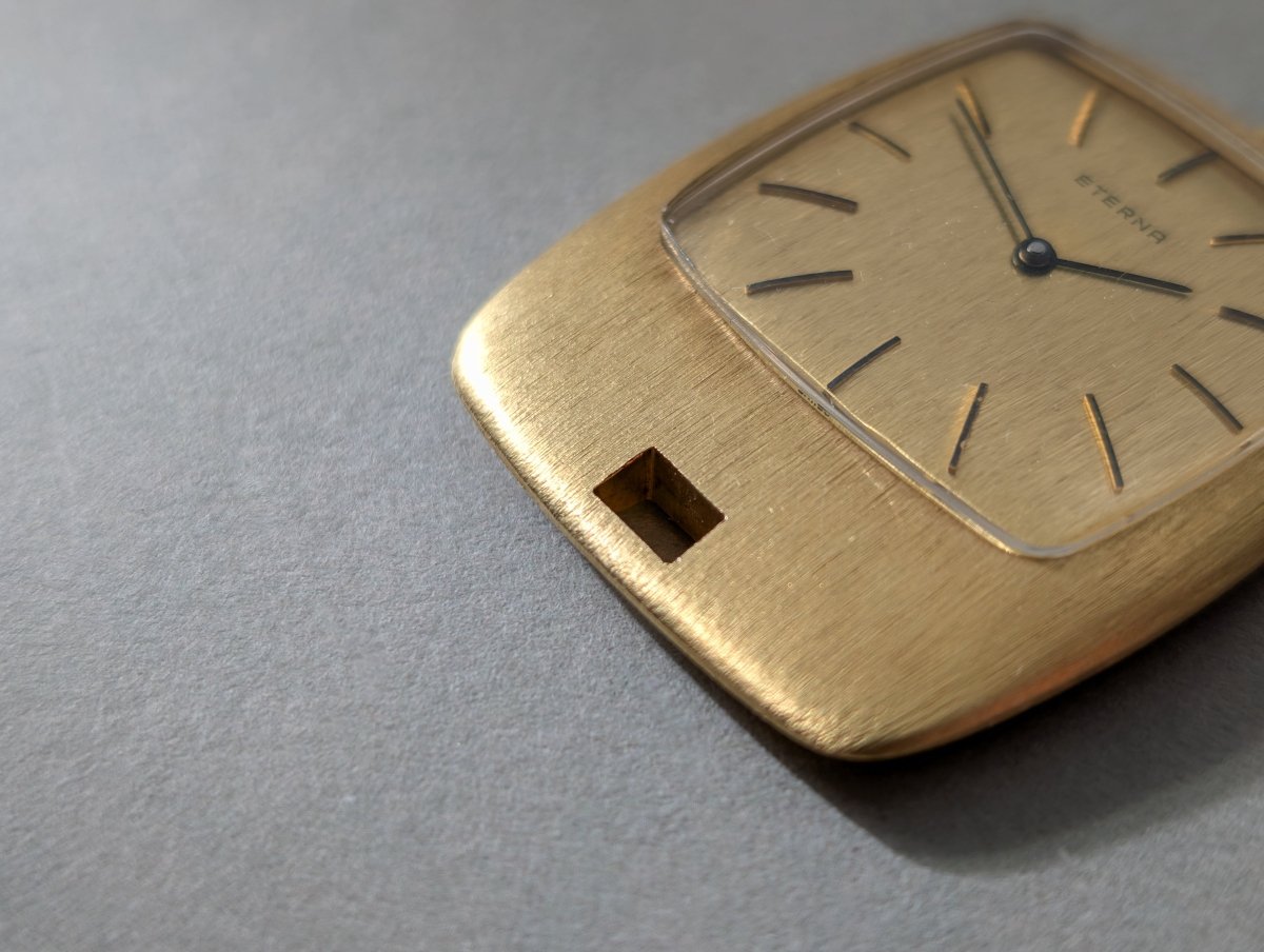 Eterna Pocket Watch 18k Gold 1970 1475k Clock