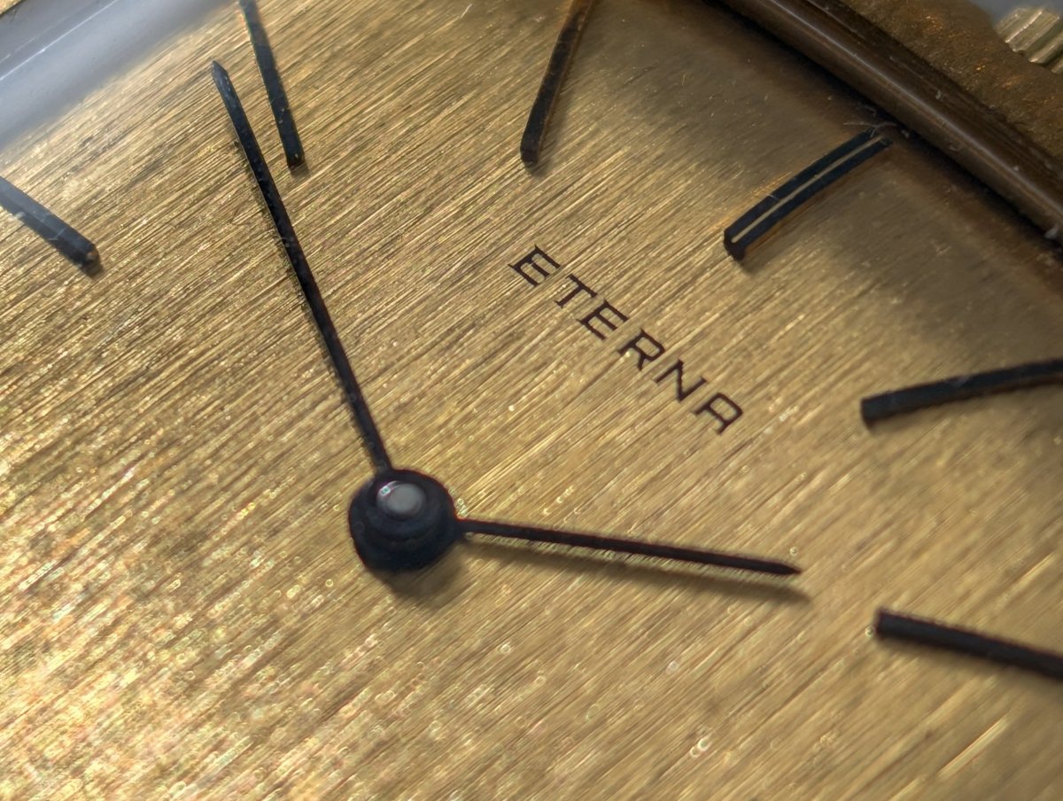 Eterna Pocket Watch 18k Gold 1970 1475k Clock