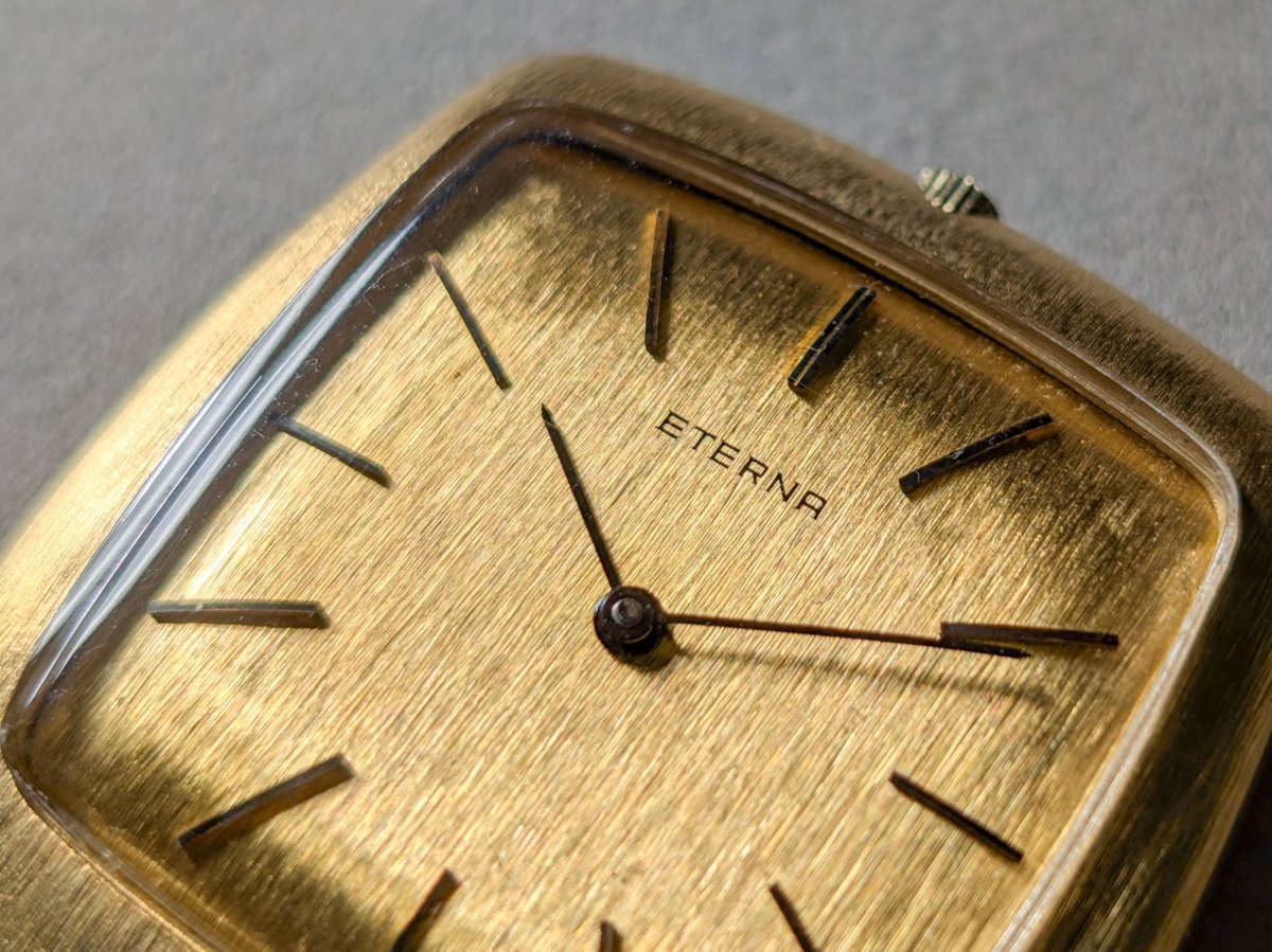 Eterna Pocket Watch 18k Gold 1970 1475k Clock