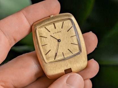 Eterna Pocket Watch 18k Gold 1970 1475k Clock