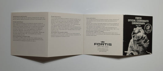 Fortis Watches Manual Papers